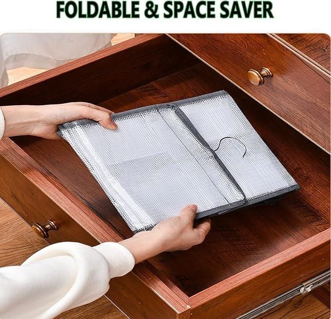 Hanging Closet Foldable Organizer – 6-Slot PVC Mesh Wardrobe Storage