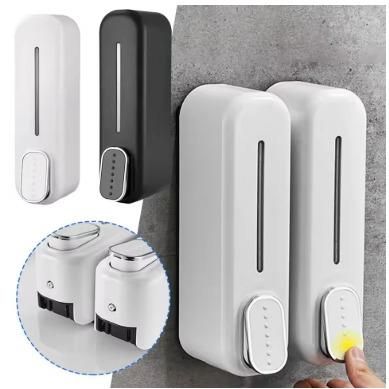 Press Wall-Mounted Manual Soap Dispenser – Sleek Plastic Design (1 Pc)
