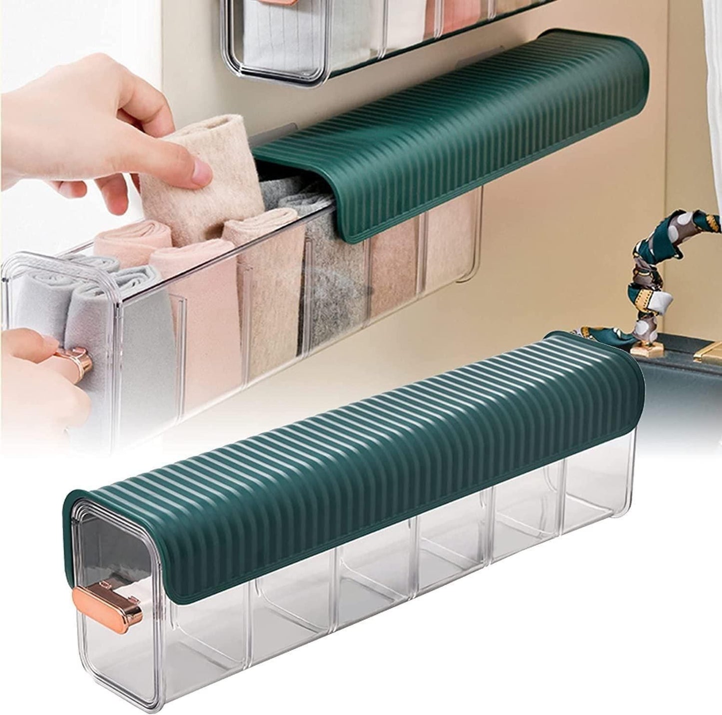 Clear View Wall-Mounted Storage Box – Compact Transparent Organizer (1 Pc)