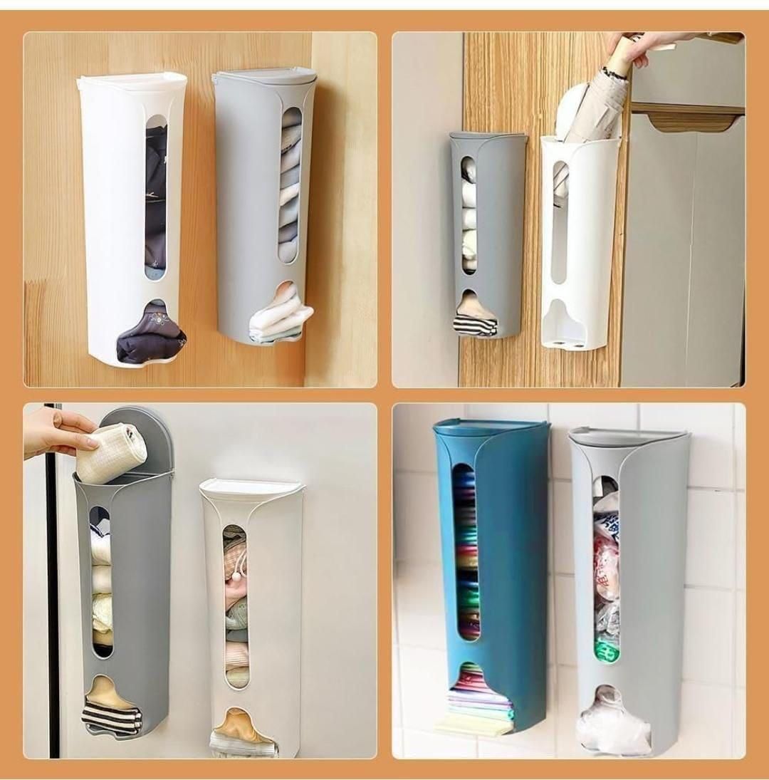 Multipurpose Wall-Mounted Cabinet Storage Organizer – With Clear Window & Dust Cover