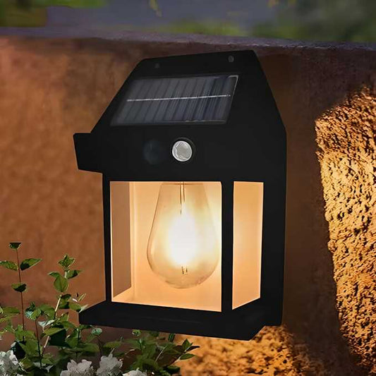 Solar Outdoor Wall Light – Waterproof, Energy-Saving LED Lamp for Garden & Pathways