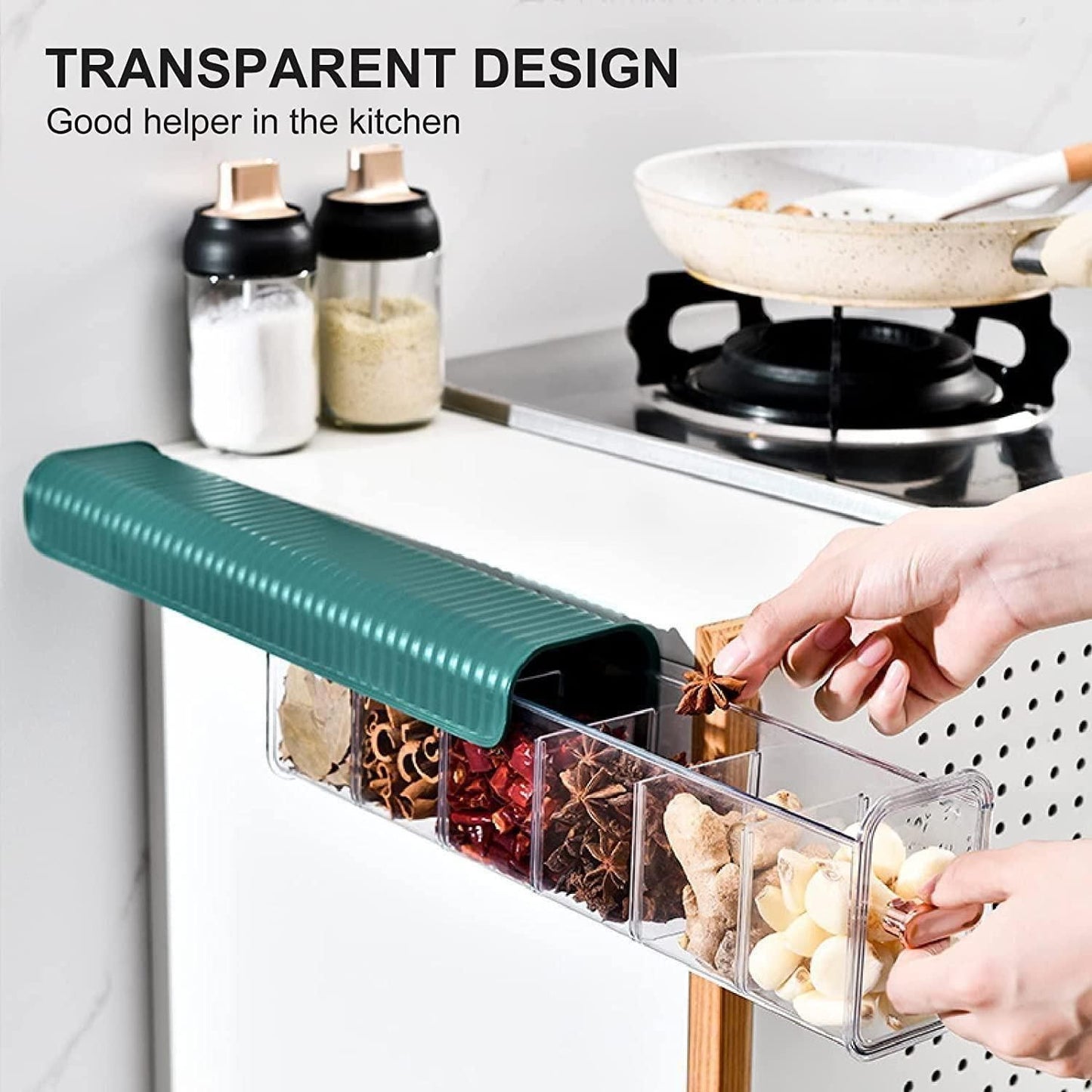 Clear View Wall-Mounted Storage Box – Compact Transparent Organizer (1 Pc)