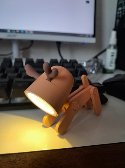 Mini LED Desk Lamp – Cute Deer-Shaped Night Light for Study, Bedside & Decor