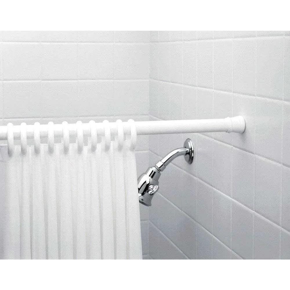 Drill-Free Adjustable Stainless Steel Rod – Tension Rod for Curtains, Showers & Storage