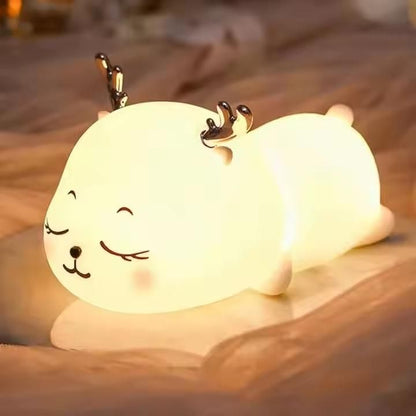 Nursery Night Light – Soft Silicone Touch Lamp with Battery