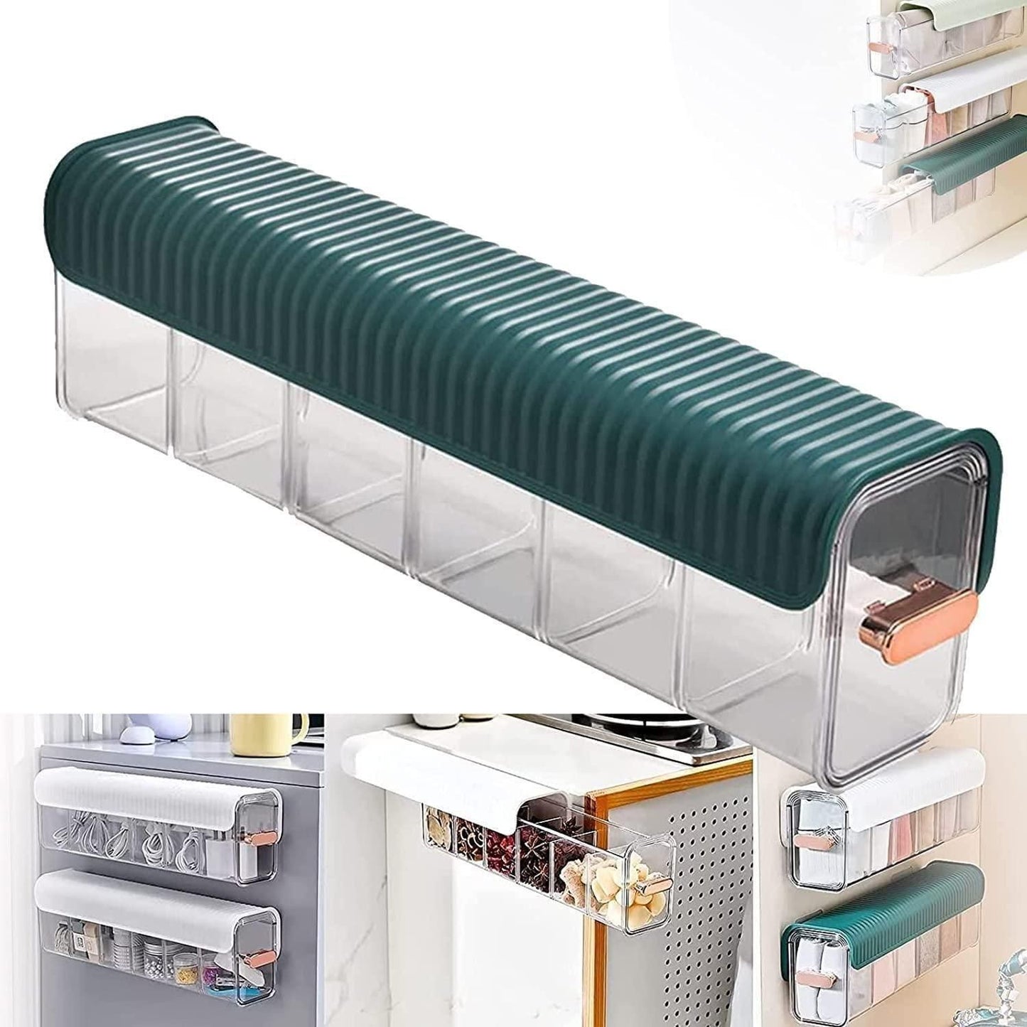 Clear View Wall-Mounted Storage Box – Compact Transparent Organizer (1 Pc)
