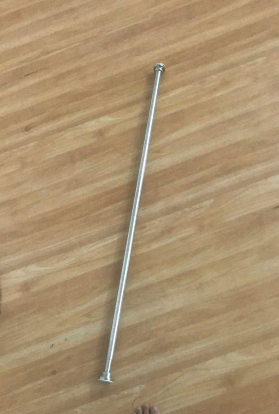 Drill-Free Adjustable Stainless Steel Rod – Tension Rod for Curtains, Showers & Storage